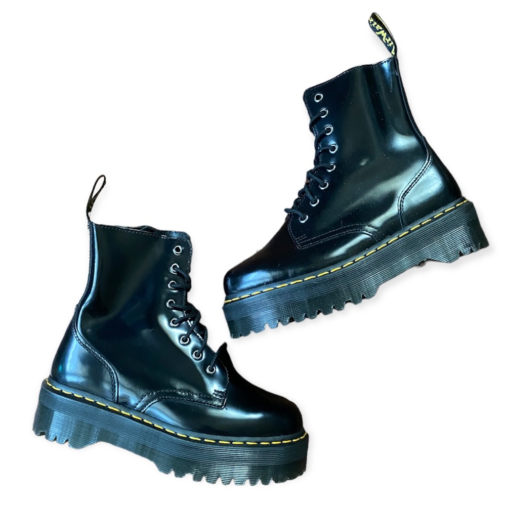 doc marten - jadon patent leather platforms